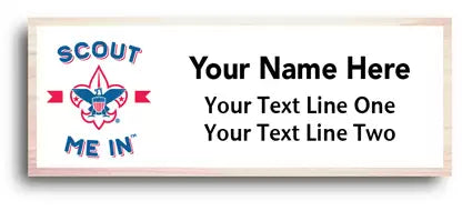 100% Maple Light Wood Name Tags